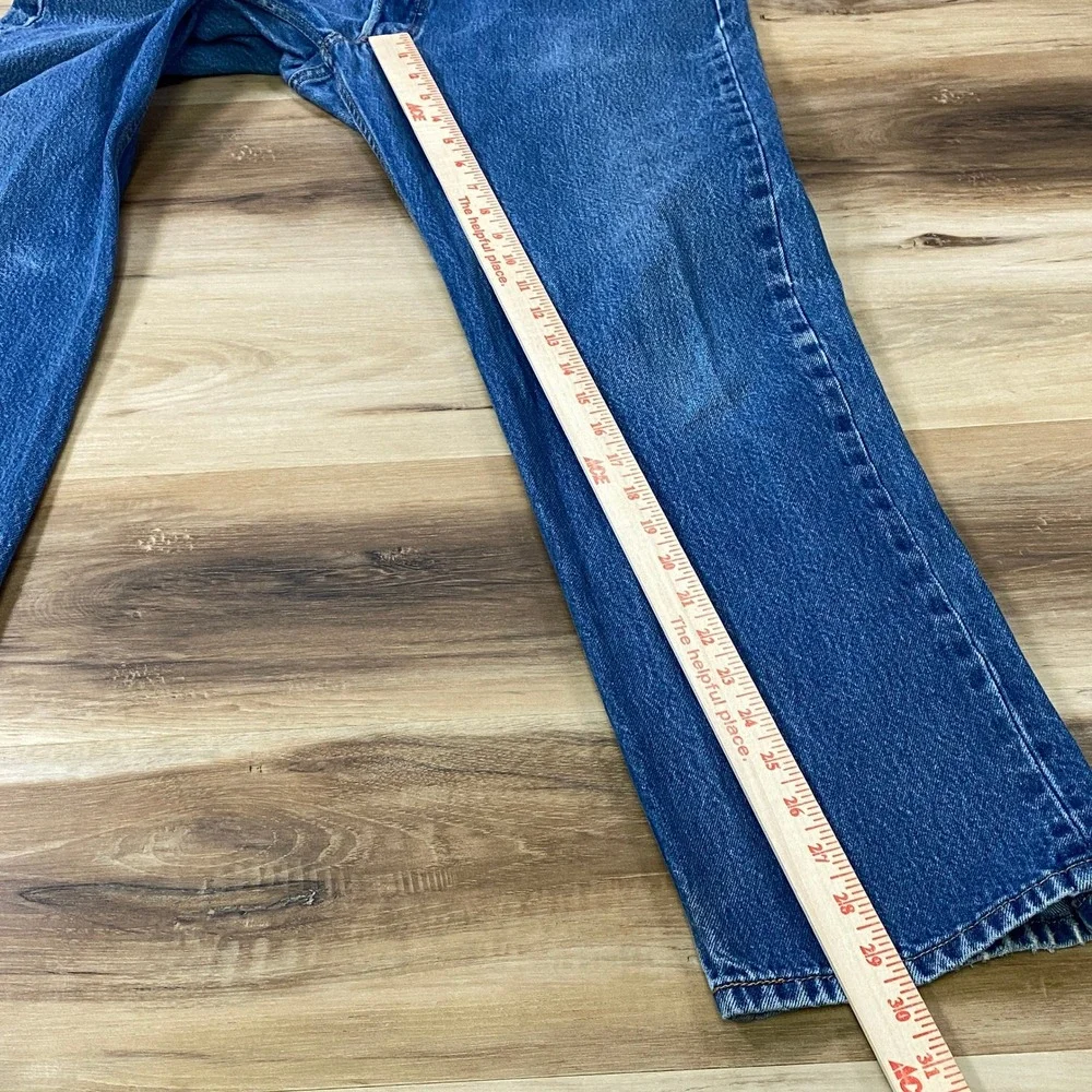 Levi's 501 Jeans Mens 36x32 Heritage 100% Cotton Straight Leg Blue Medium Wash